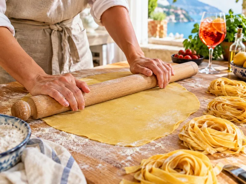 Nudelkochkurs mit Ragù, Spritz, Wein & Gelato